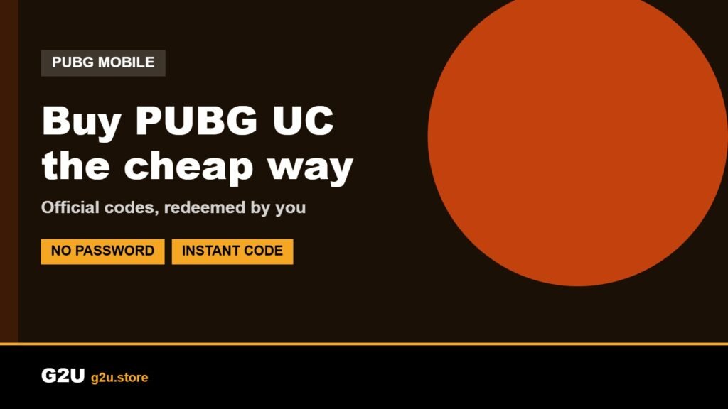 Buy PUBG Mobile UC cheap with official codes