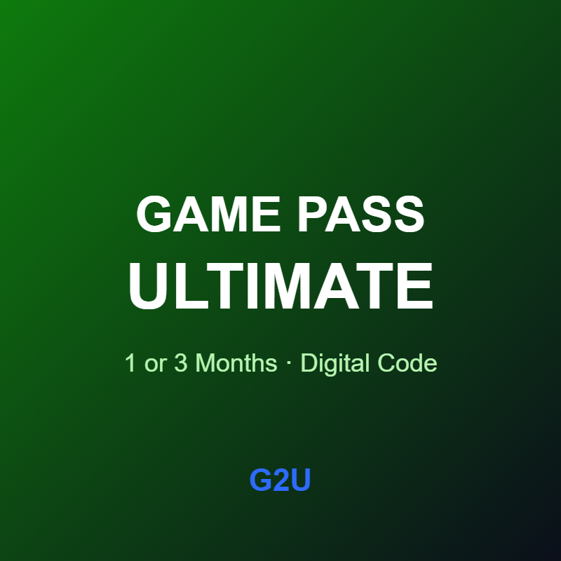 Xbox Game Pass Ultimate: código de 1 o 3 meses